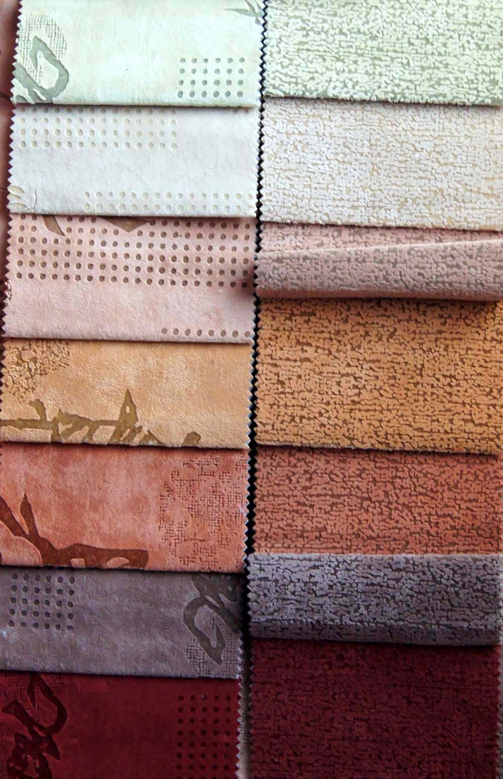 Образцы ткани для обивки дивана - фото