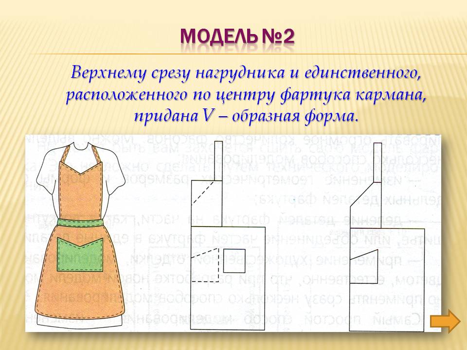 Чертеж фартука без нагрудника 5 класс технология с карманом