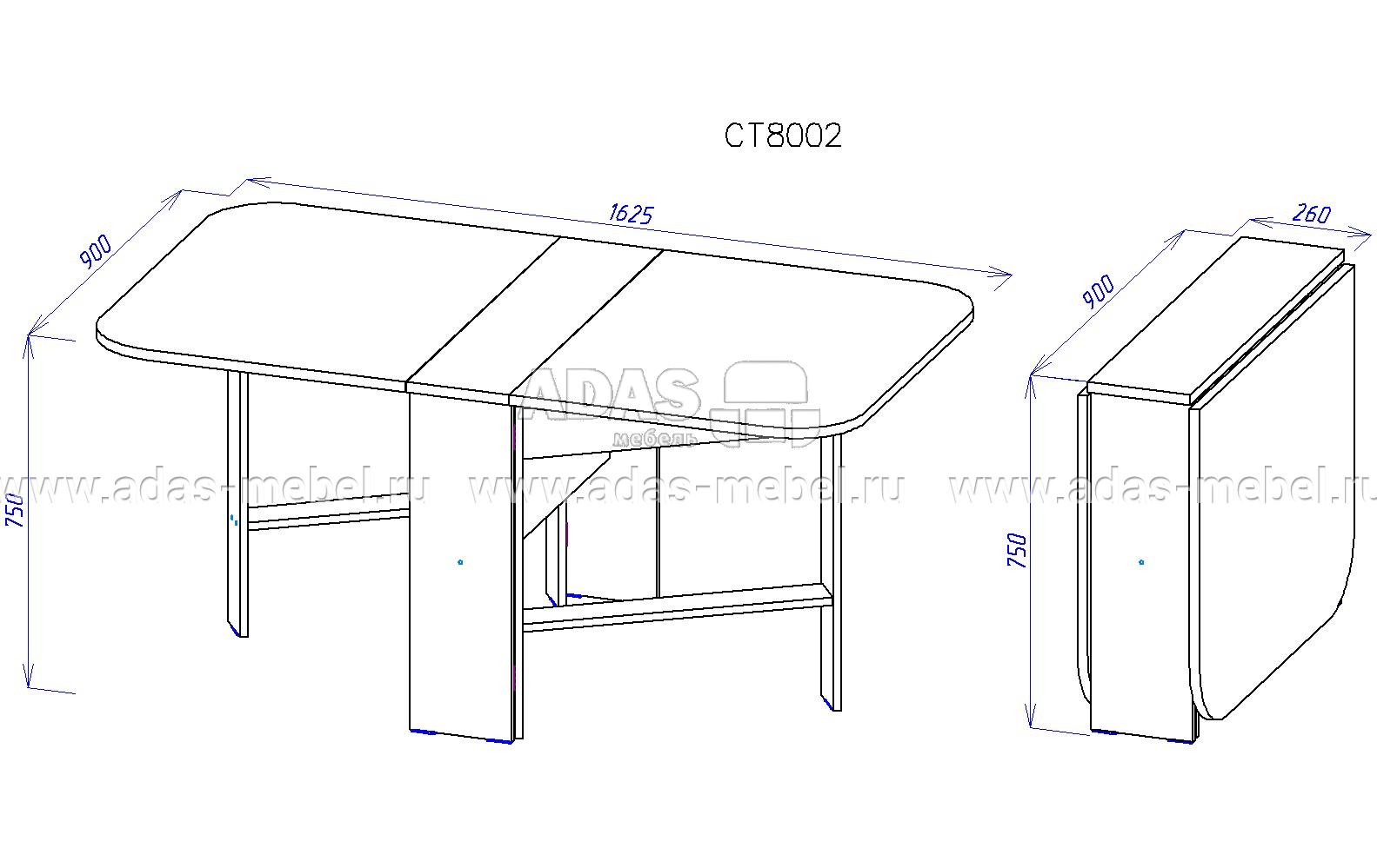 стол кухонный из дерева чертежи