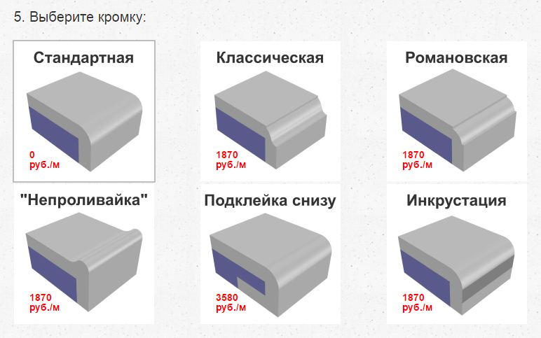 Столешница из искусственного камня толщина 60 мм