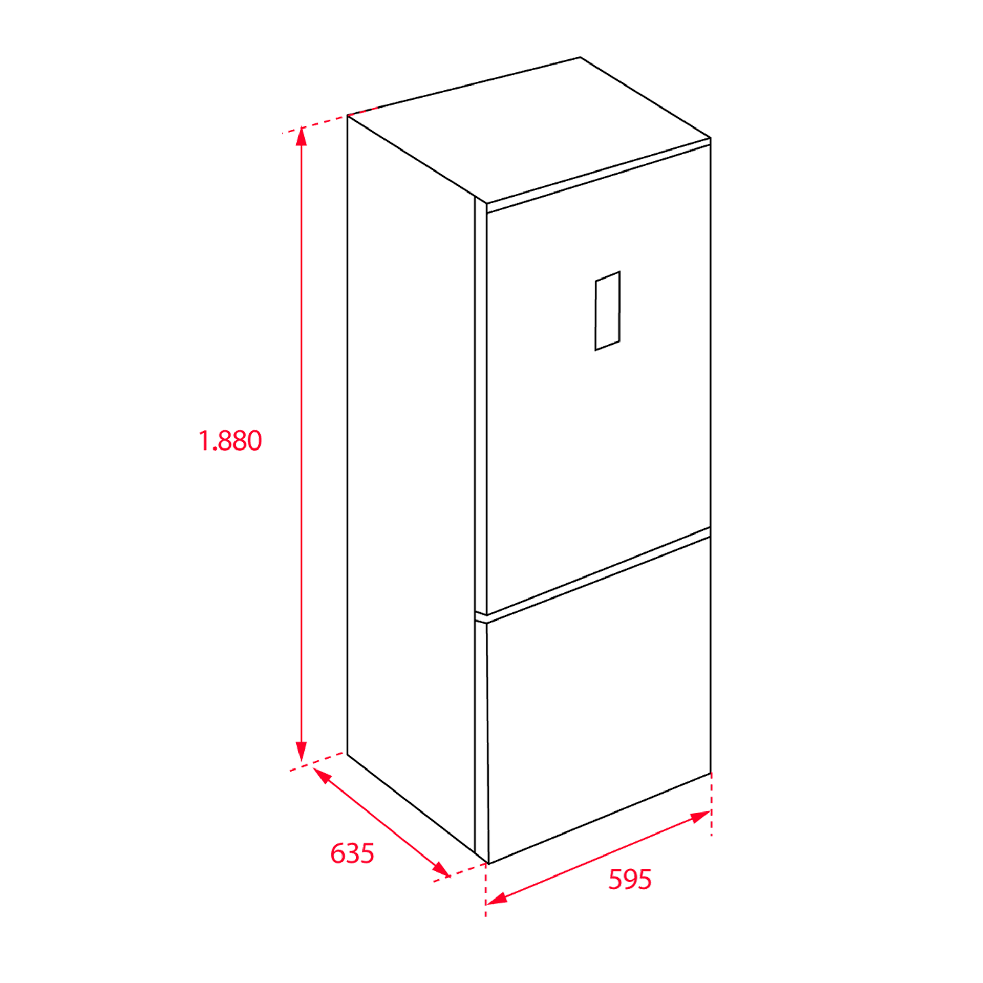 Холодильники размеры высота