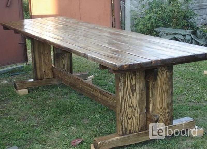 Простой деревянный стол своими руками