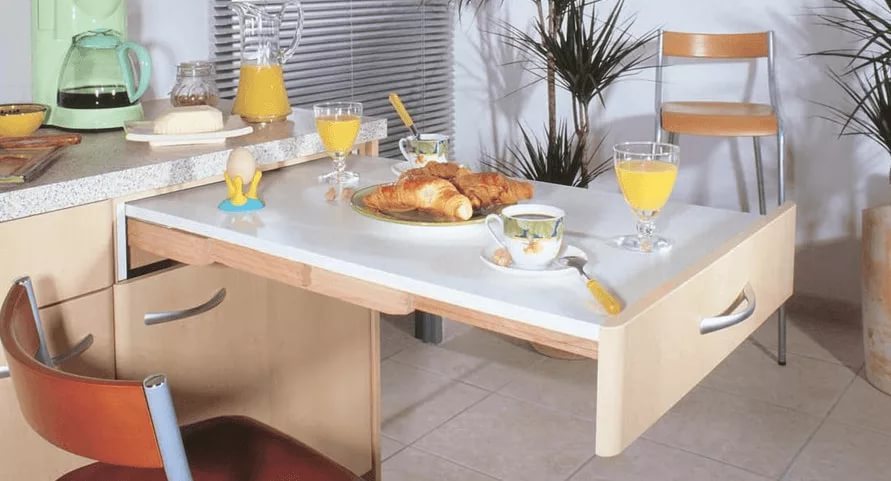 Столик выдвижной на кухне: Выдвижной стол на кухне: всегда удобно и .