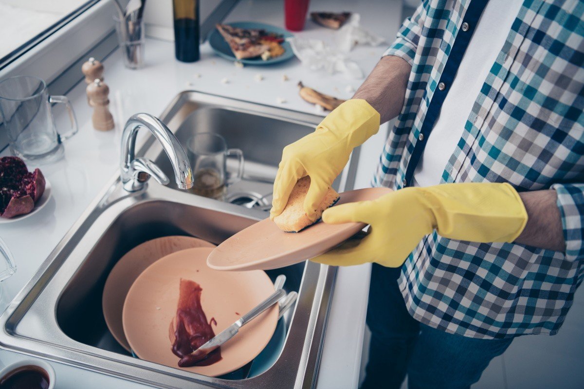 как мыть посуду